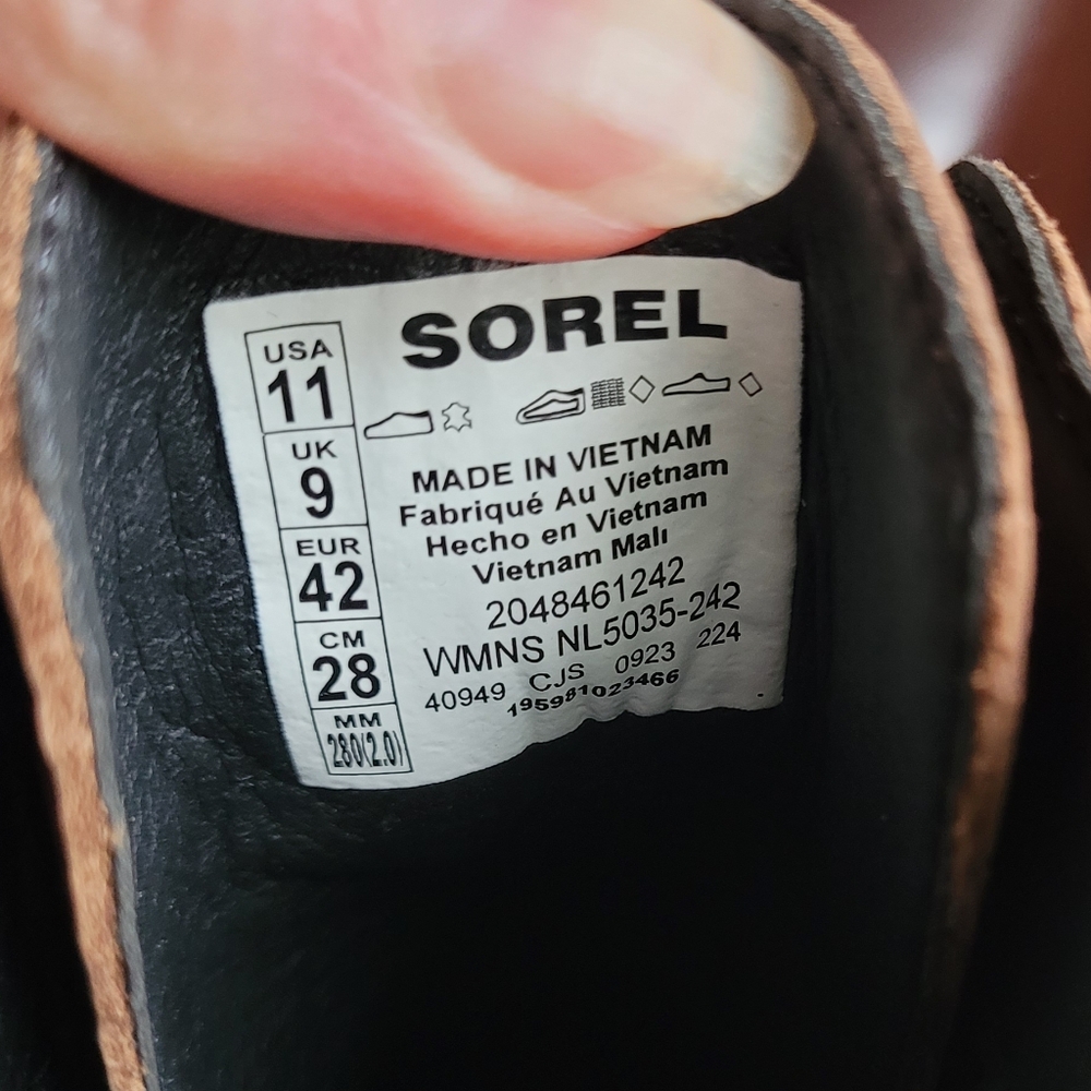 Sorel Joan Now Lace Brown Leather Boots 11 NIB - Picture 8 of 8